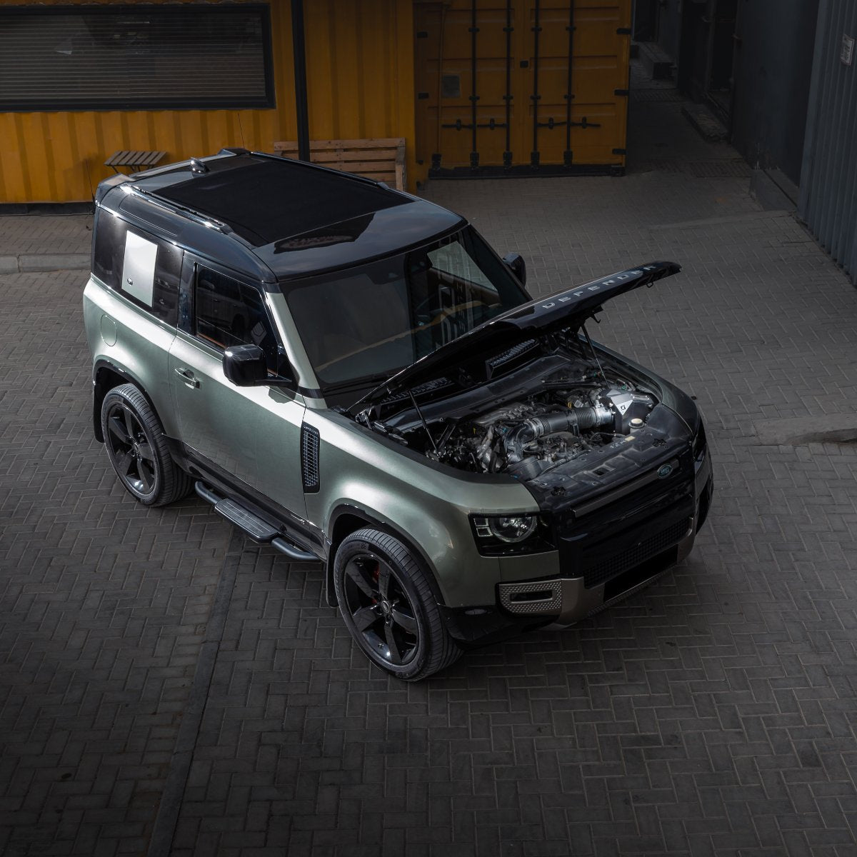 Defender-V6-Cold-Air-Intake-installed