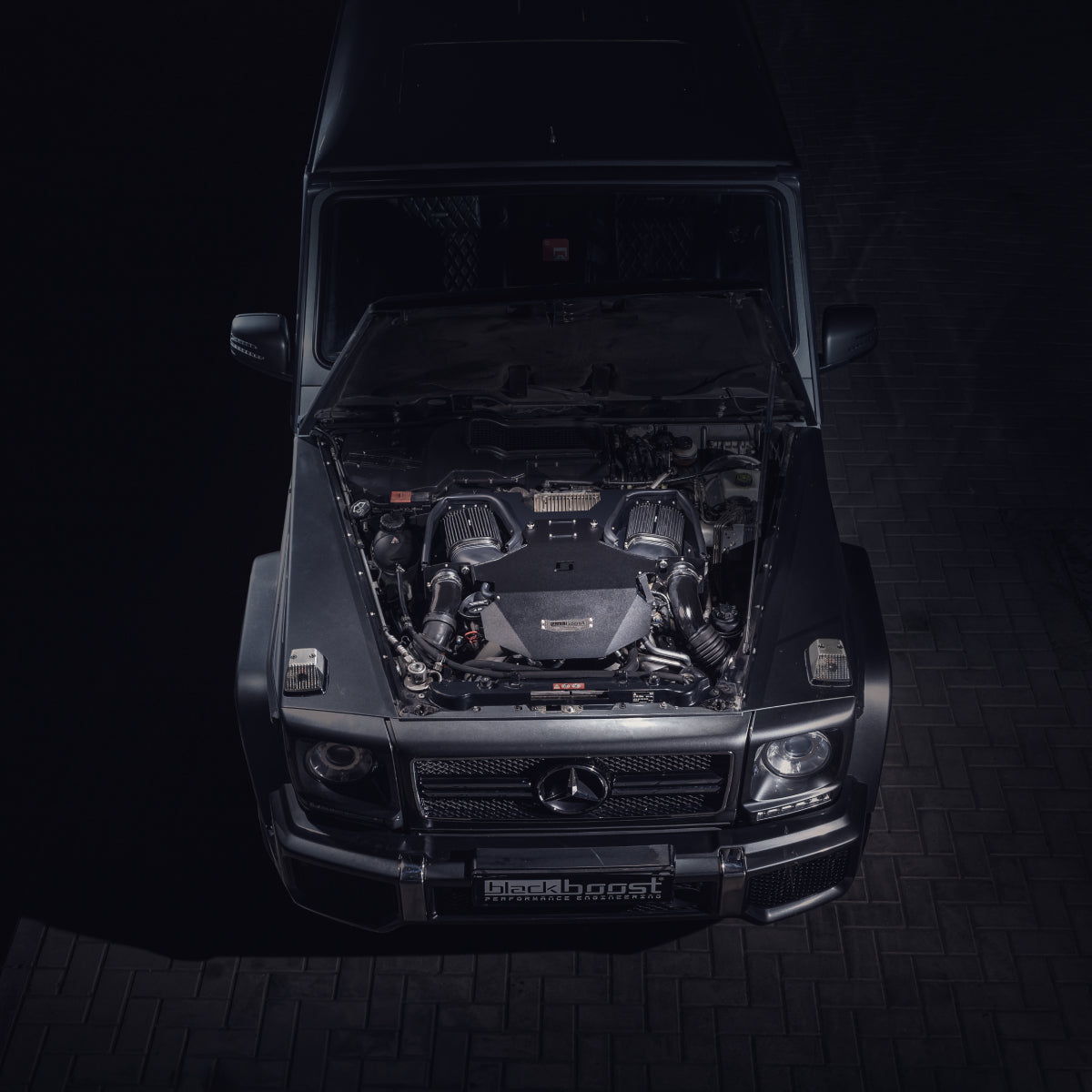 Mercedes-G63-AMG-V8-Biturbo-M157-Cold-Air-Intake-System-Installed-2