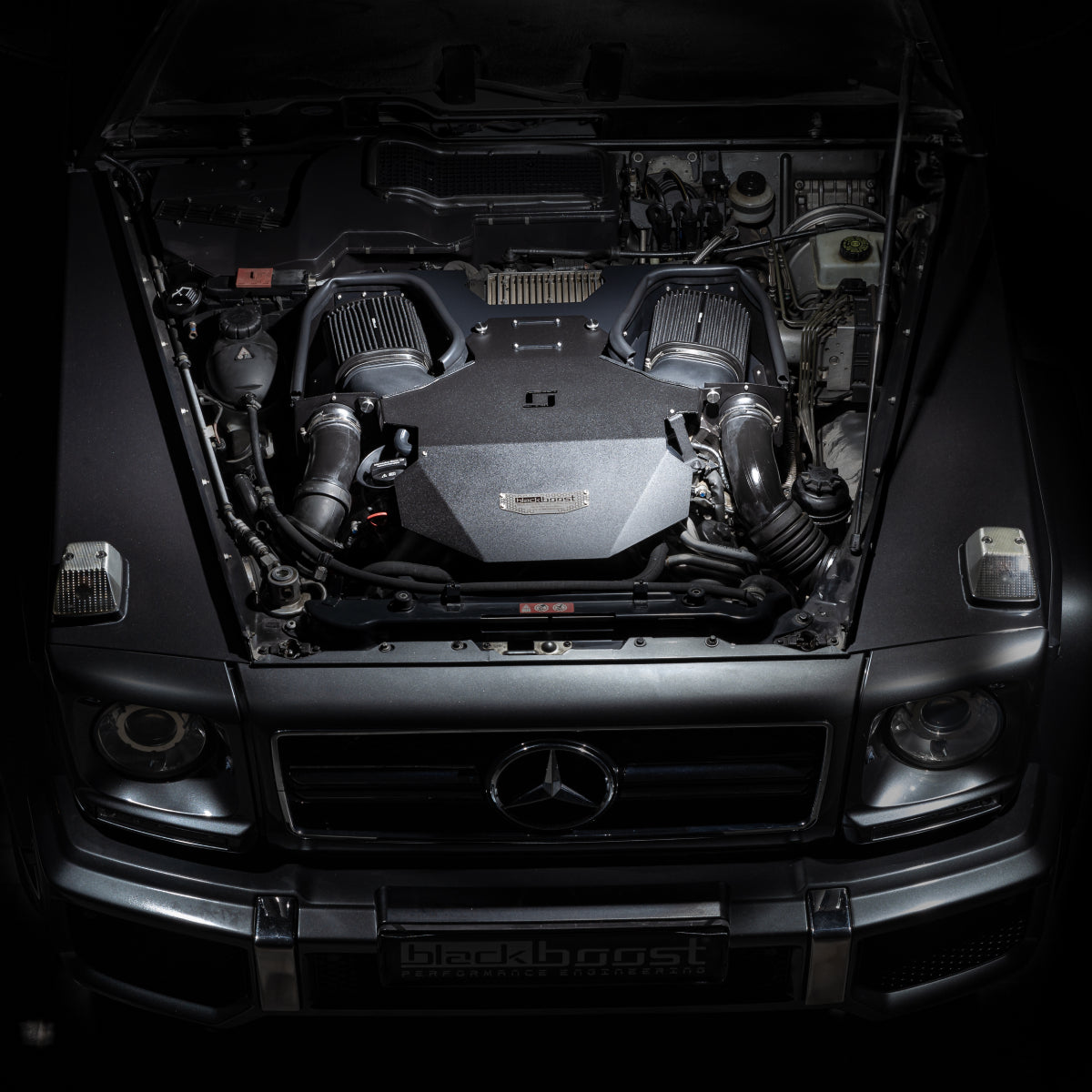 Mercedes-G63-AMG-V8-Biturbo-M157-Cold-Air-Intake-System-Installed-3