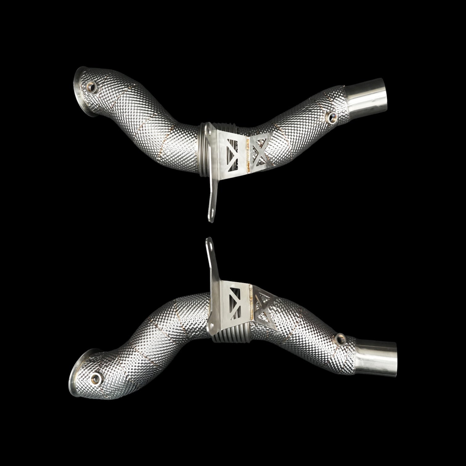 Ferrari 488 Pista (Type F142M) F154 CB 3.9L V8 Twin-Turbo Catless Downpipes