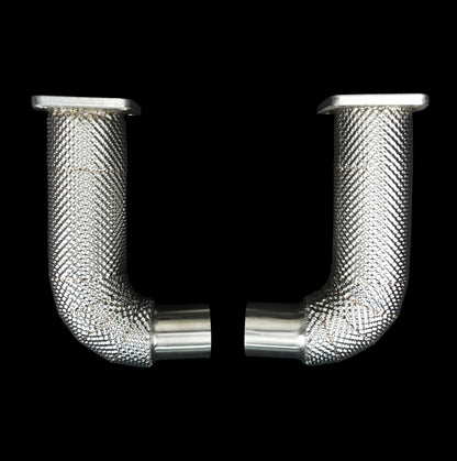 Porsche 911 Turbo (991.2) 9A1.3 3.8L F6 Twin-Turbo Catless Downpipes