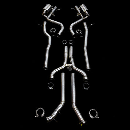 MERCEDES E63(S) AMG M177 (213) VALVED EXHAUST SYSTEM 76MM 3INCH by BlackBoost UAE | USA | EU | CA | CN