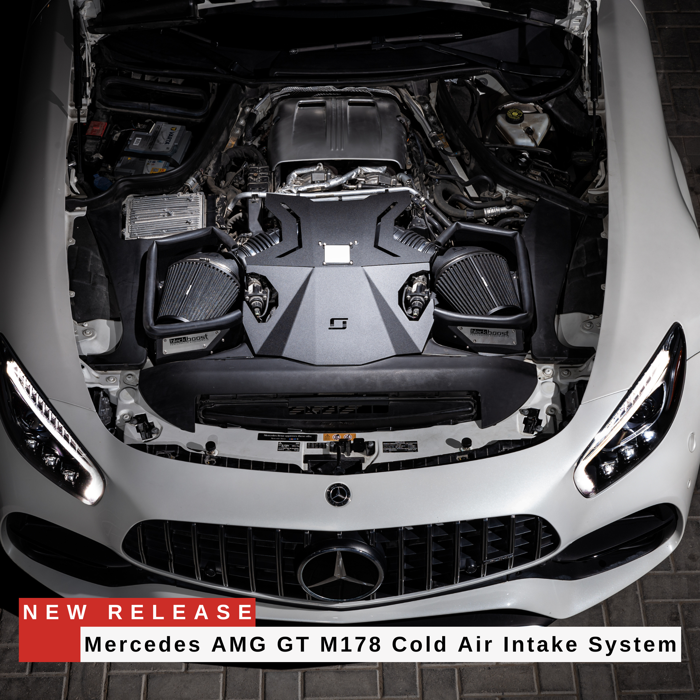 Mercedes AMG GT (190) M178 4.0L V8 BiTurbo Cold Air Intake System Gen ...