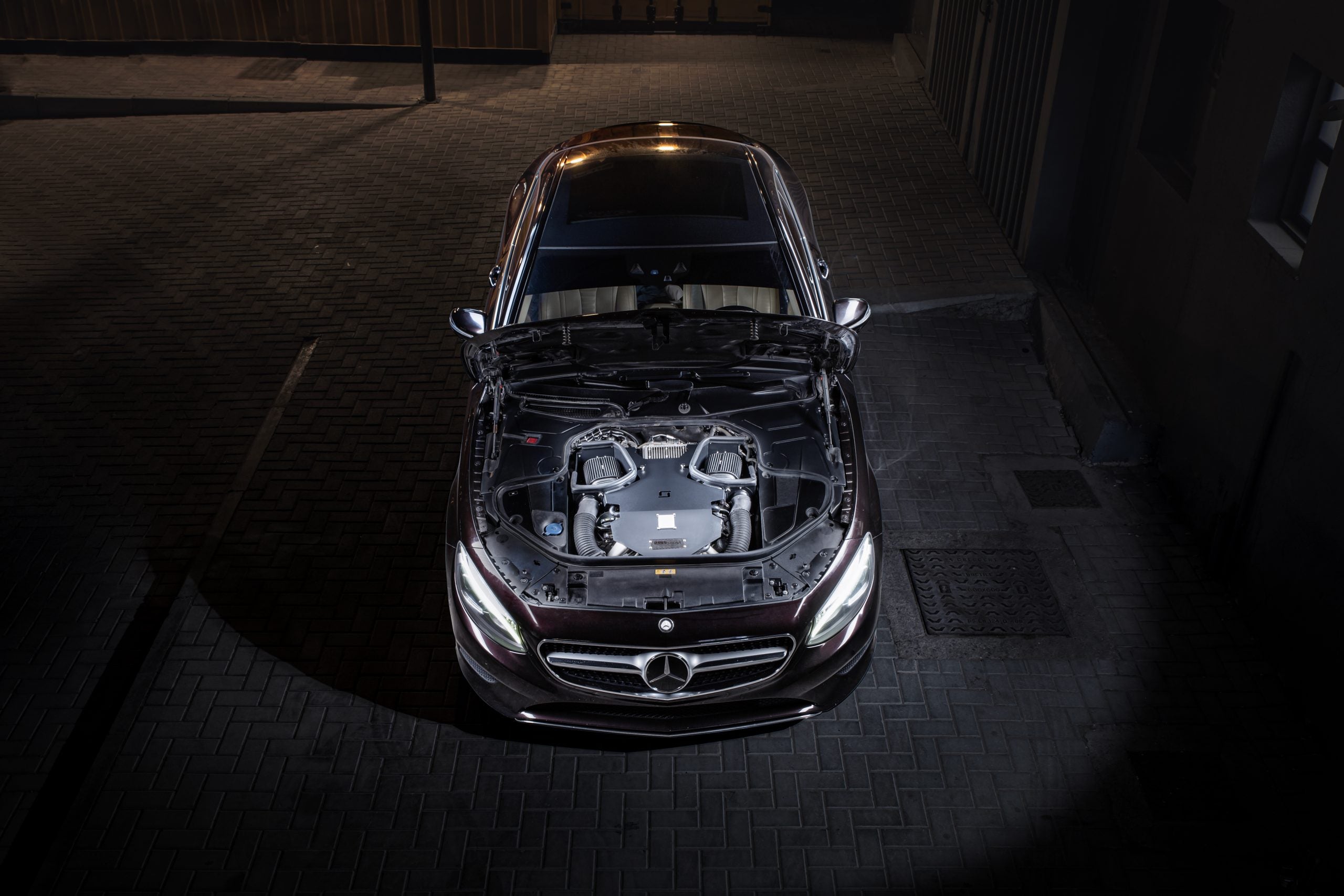 Mercedes-Sclass-M177-installed-intake