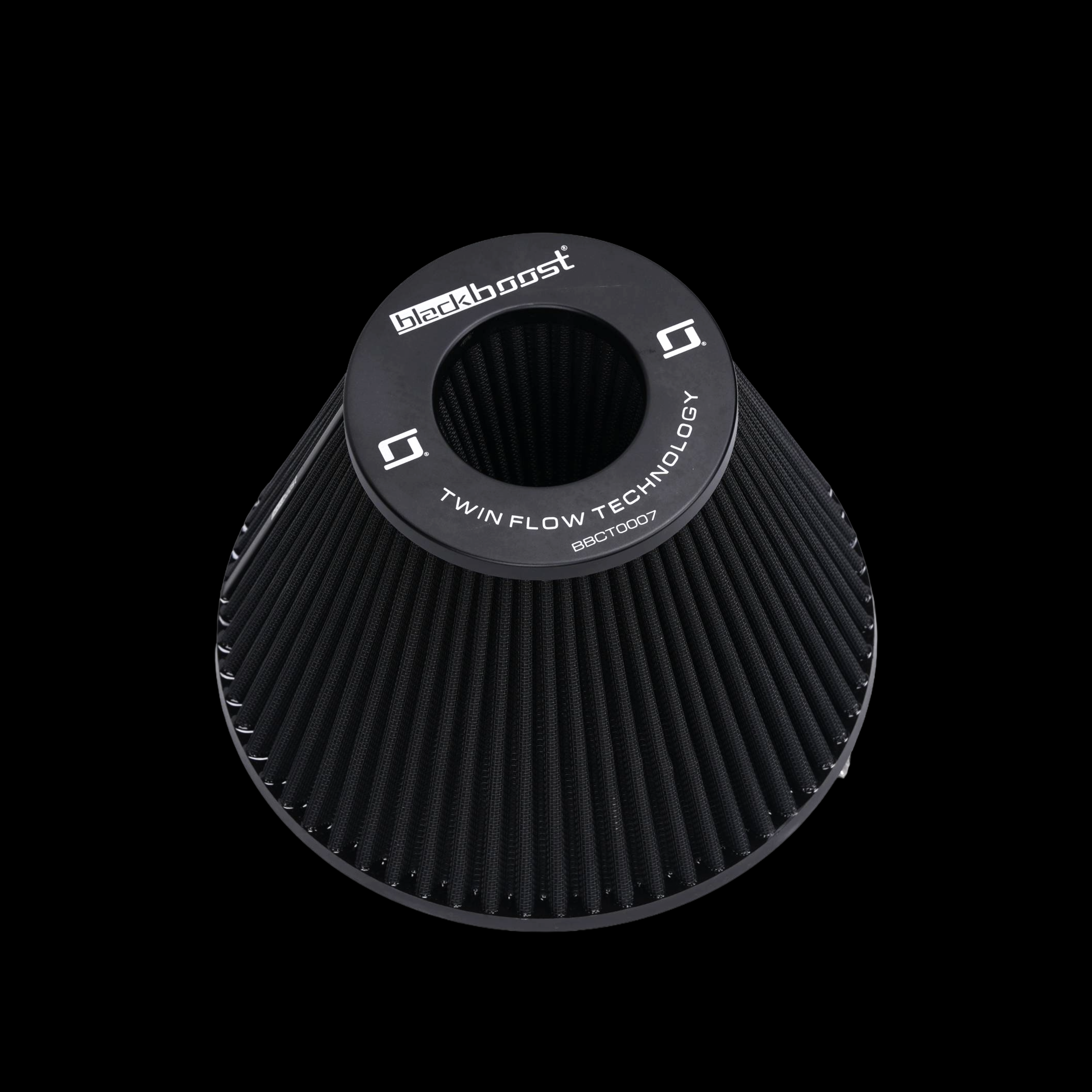 BlackBoost Conical Twin Flow Synthetic Dry Air Filters (8" x 191.5mm)